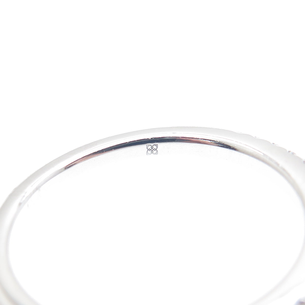 925 Sterling Silver Round-Cut Shaped C Z Engagement Ring Size 7.25