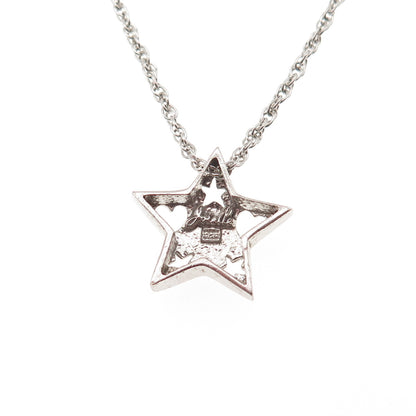 Joielle 925 Sterling Silver Vintage Heart Star Twisted Rope Chain Necklace 18"