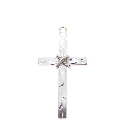 925 Sterling Silver Vintage Cross Religious Charm Pendant