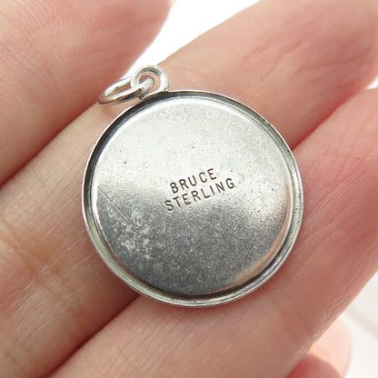 BRUCE 925 Sterling Silver Antique Cathedral of St. John The Divine Charm Pendant
