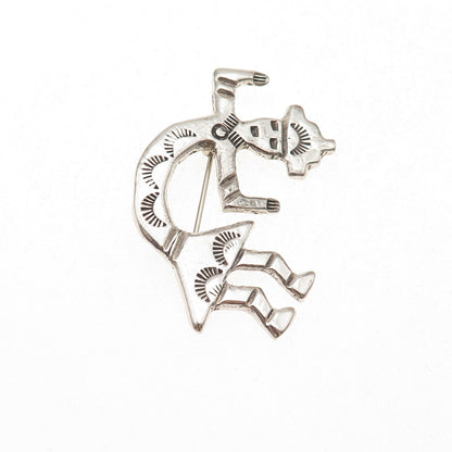Sherry Sandoval Navajo Old Pawn Sterling Silver Vintage Kachina Doll Pin Brooch