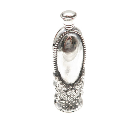 Ari D Norman 925 Sterling Silver Vintage 1997 London Floral Perfume Bottle