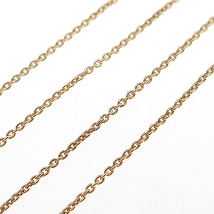 925 Sterling Silver Gold Plated Italy Cable Chain Necklace 19-20"