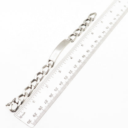Tiffany & Co. 925 Sterling Silver Vintage Cuban Link ID Bracelet 6.75"