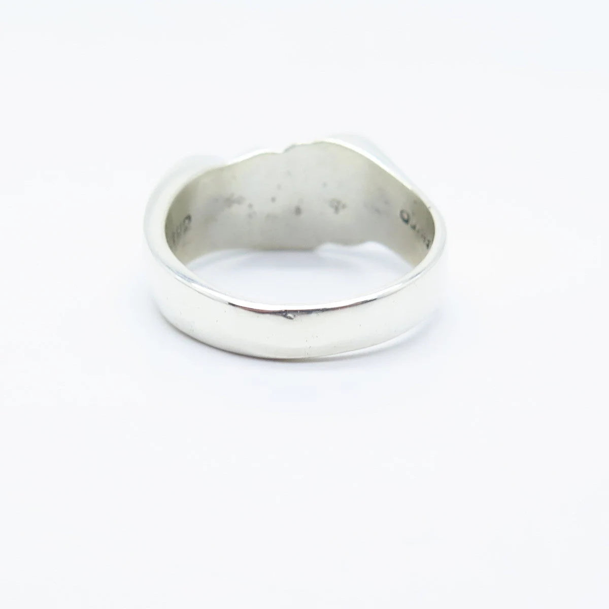 925 Sterling Silver Vintage Mexico Ribbed Ring Size 9