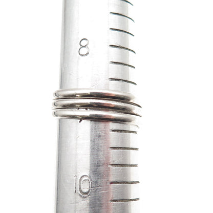 800 Silver Vintage Egyptian Ankh Oxidized Wrap Ring Size 9.25