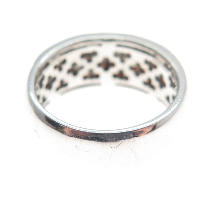 TC CROWN 925 Sterling Silver Round-Cut Cognac C Z Ring Size 7