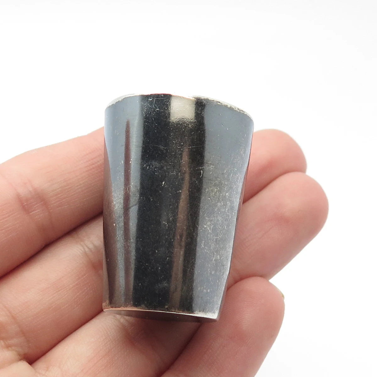 925 Sterling Silver Antique Enamel WWII "Wiesbaden" Shot Glass