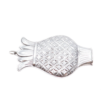 TOWLE 925 Sterling Silver Vintage 1970 Pineapple Whistle Ornament #112