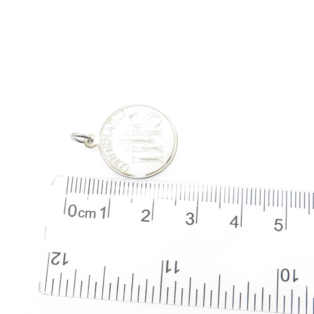 CREED 925 Sterling Silver 2-Tone Vintage Confirmation Minimalist Charm Pendant