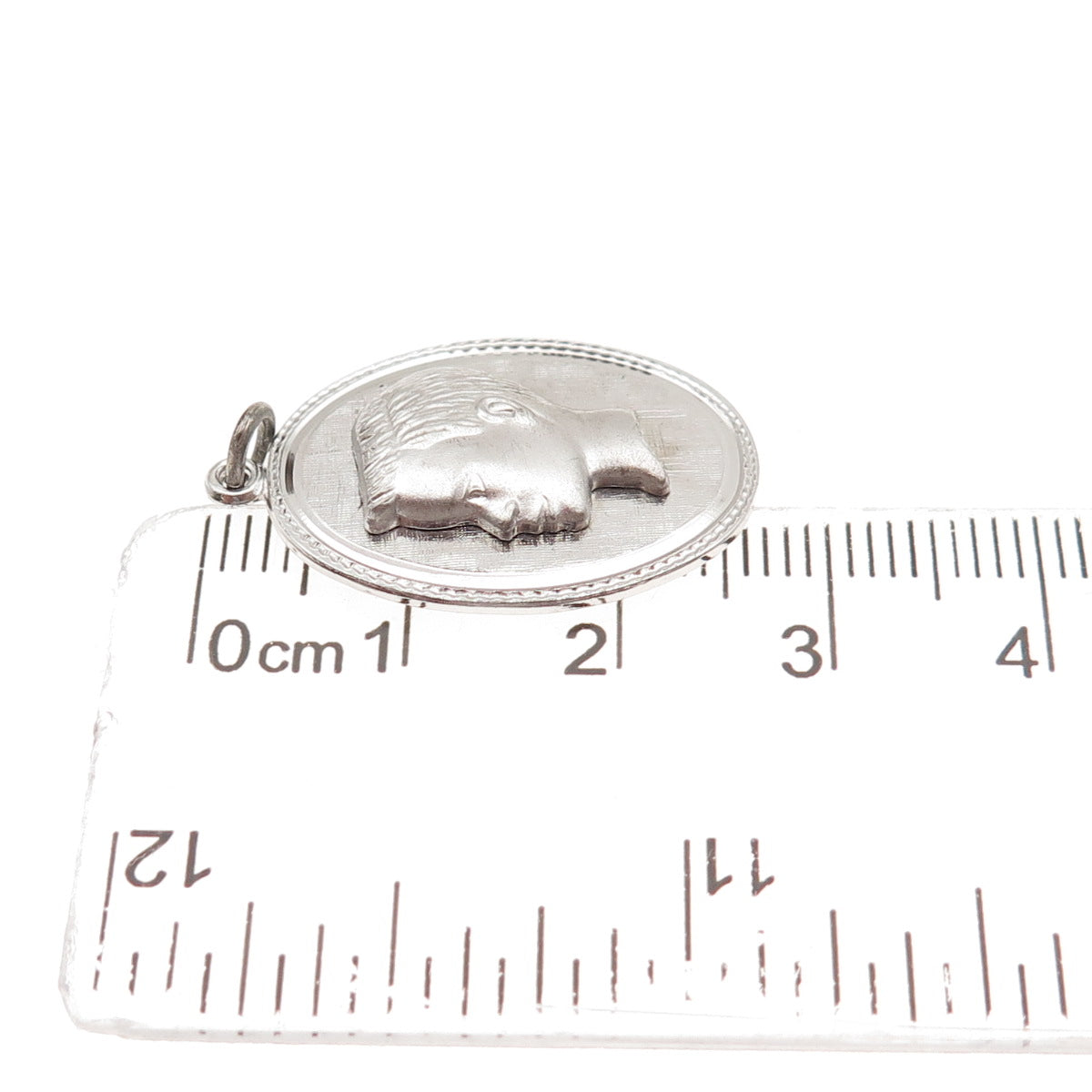 Franklin Mint 925 Sterling Silver Vintage Boy Profile Charm Pendant