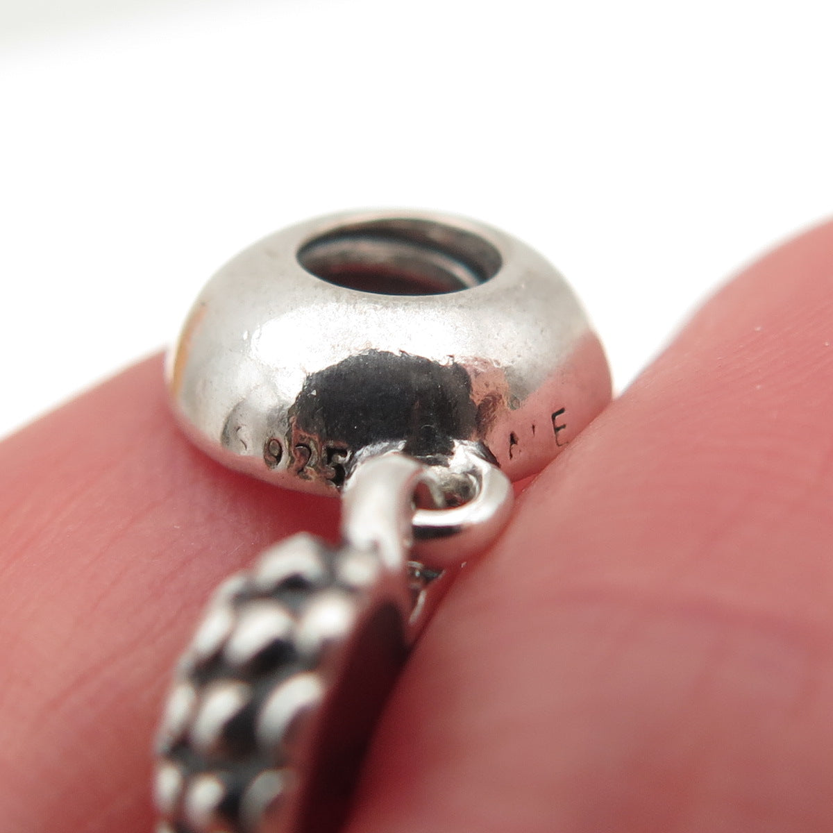 PANDORA Sterling Silver Enamel You & Me Piece of My Heart Mother Dangle Charm