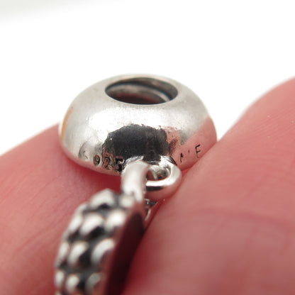 PANDORA Sterling Silver Enamel You & Me Piece of My Heart Mother Dangle Charm