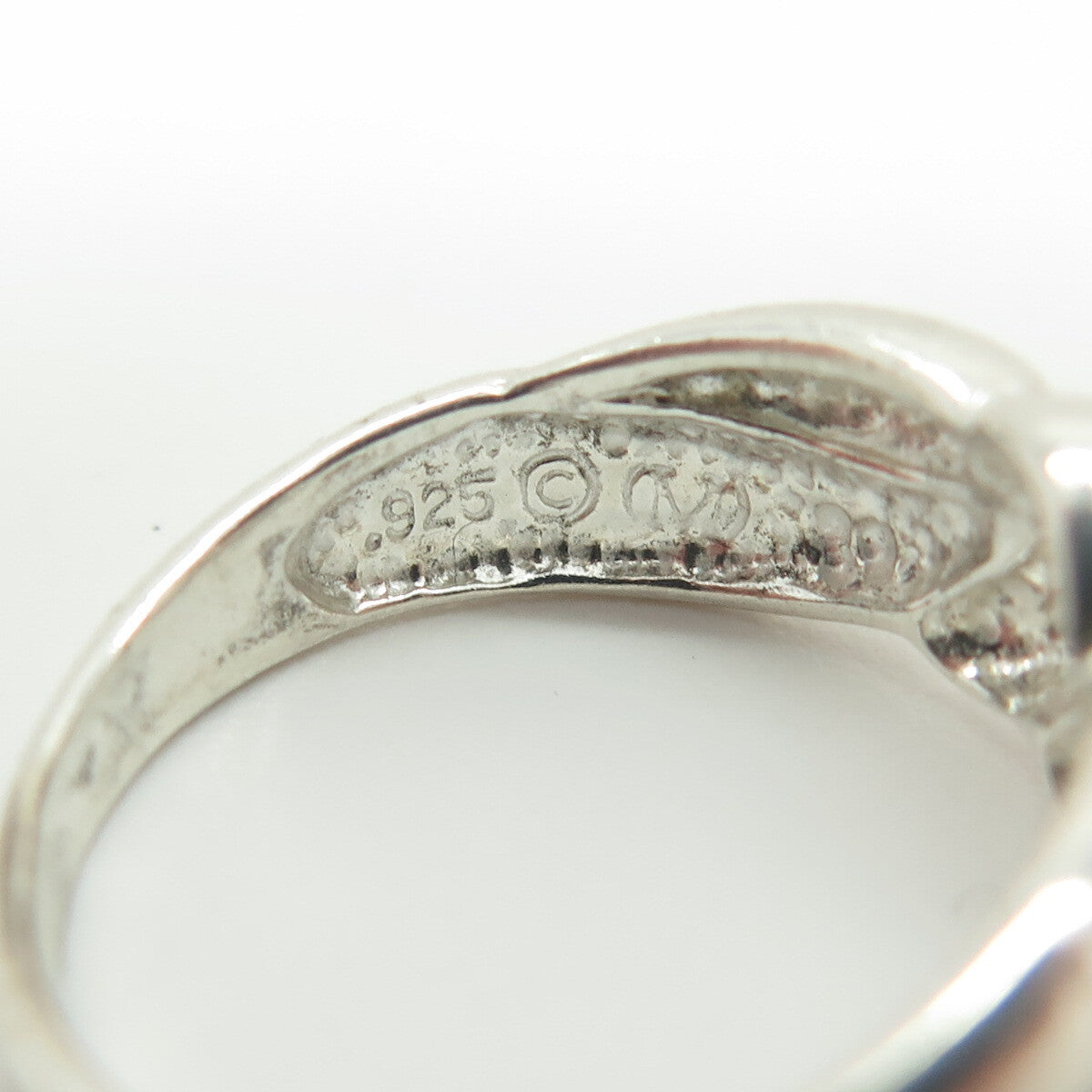 925 Sterling Silver Vintage Bow Ring Size 7.75