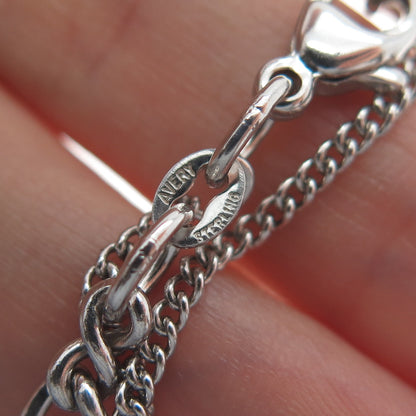 JAMES AVERY 925 Sterling Silver Vintage Holy Spirit Pill Box Charm Bracelet 7"