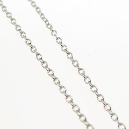 925 Sterling Silver Cable Chain Necklace 18"