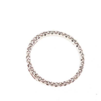 925 Sterling Silver Real Round-Cut Diamond Circle of Life Slide Charm Pendant