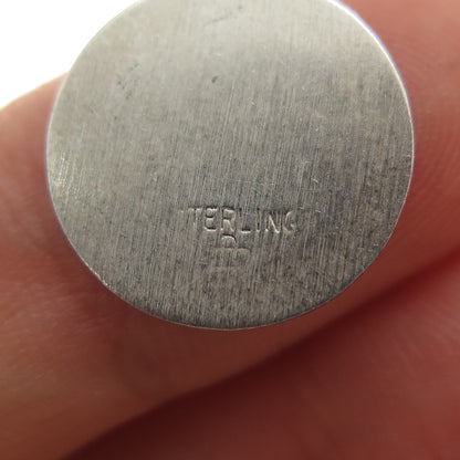 925 Sterling Silver Vintage Confirmation Cross Medal Minimalist Charm Pendant