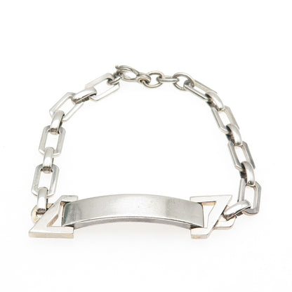 Jacoby Bender 925 Sterling Silver Vintage ID Bracelet 7.5"
