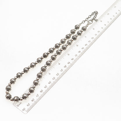 Carolyn Pollack AW Old Pawn 925 Sterling Vintage Navajo Pearls Necklace 18-20"