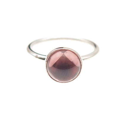 Pandora 925 Sterling Silver Pink Crystal October Birthstone Ring Size 6
