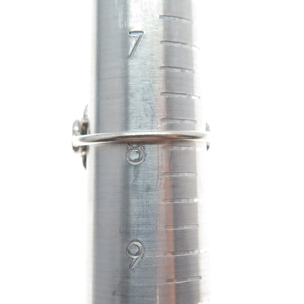 925 Sterling Silver Vintage Marquise-Cut Blue Opal Gemstone Circles Ring Size 8