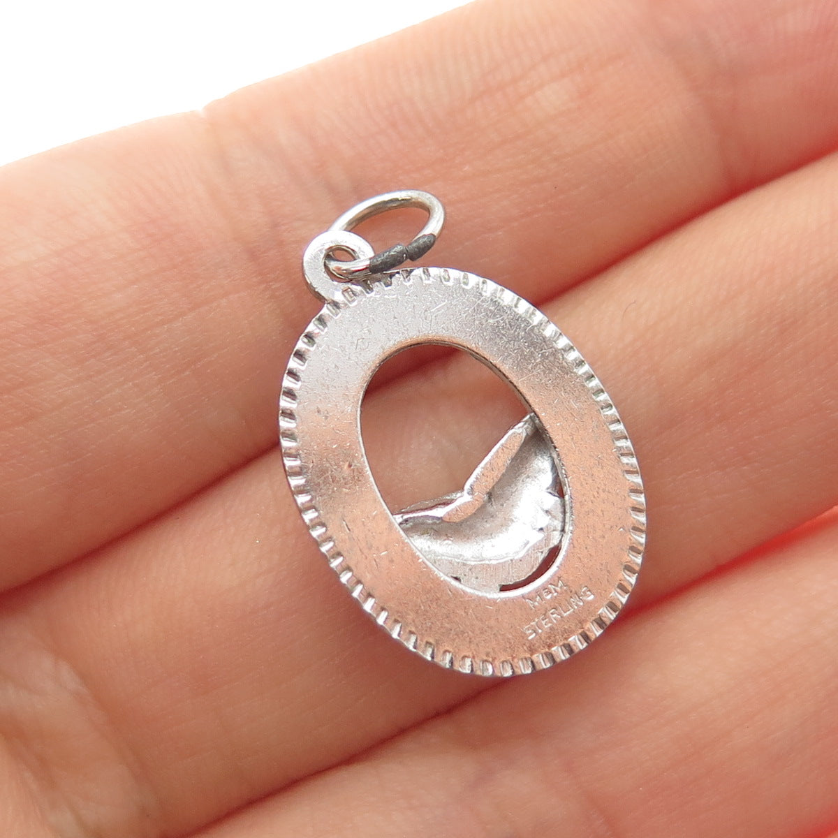 MARC MERCY 925 Sterling Silver Vintage Friendship Charm Pendant