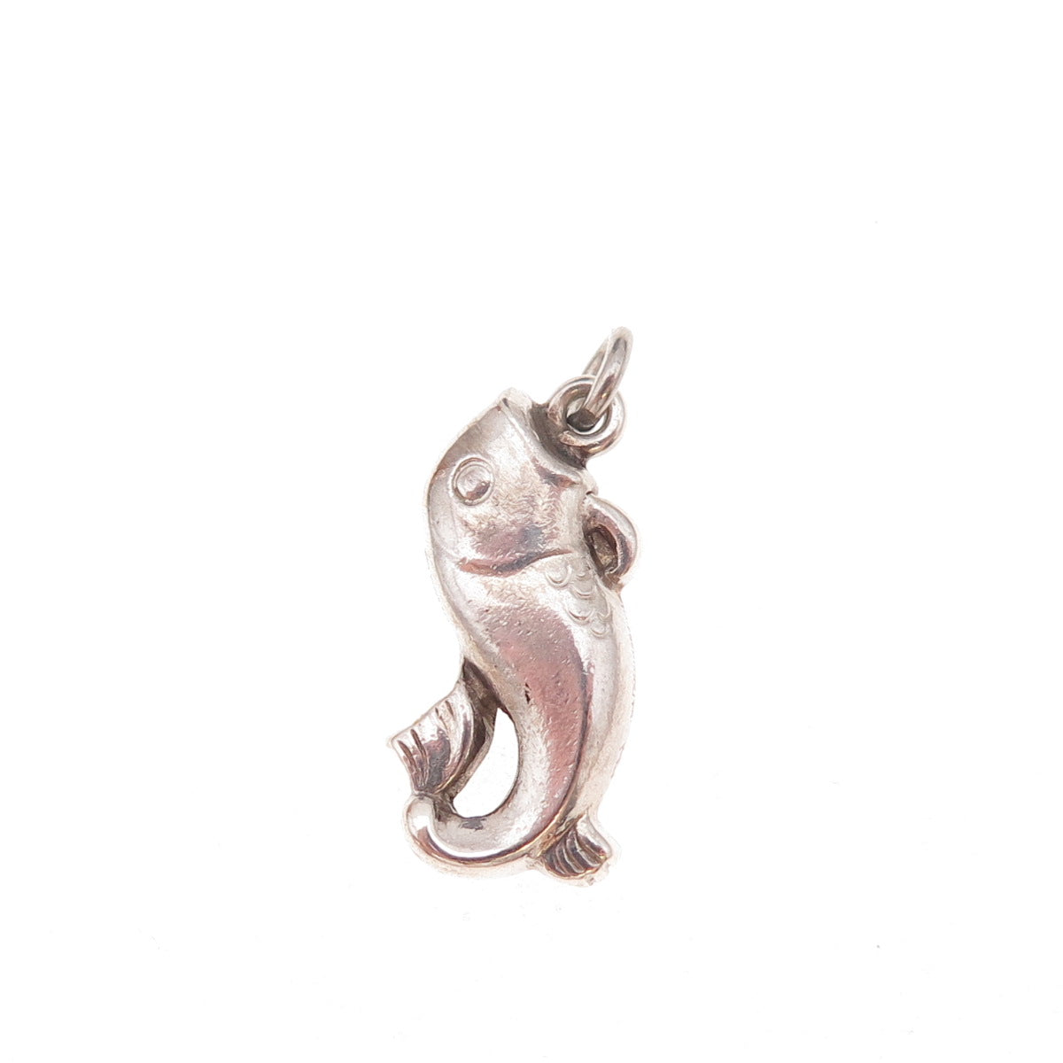 Georg Jensen 925 Sterling Silver Vintage Denmark Fish Charm Pendant