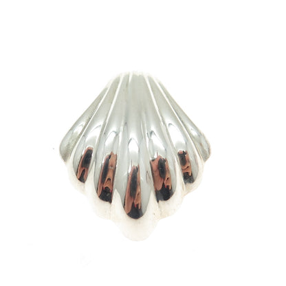 925 Sterling Silver Vintage Seashell Slide Pendant