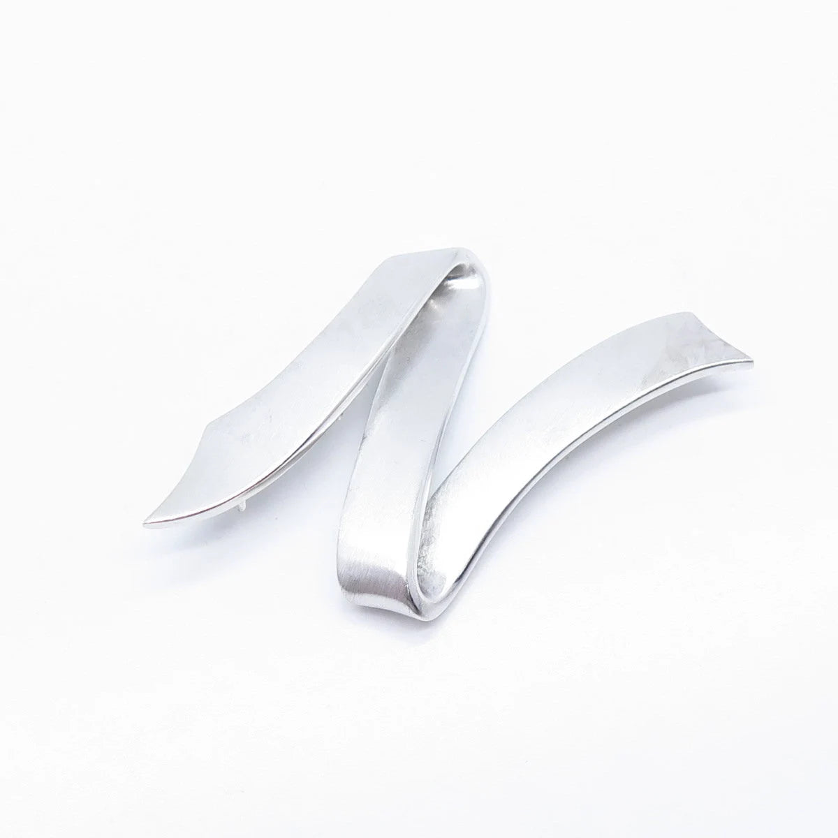 925 Sterling Silver Vintage Ribbon Slide Pendant