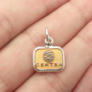 925 Sterling Silver Vintage USA cTo "Centra" Charm Pendant