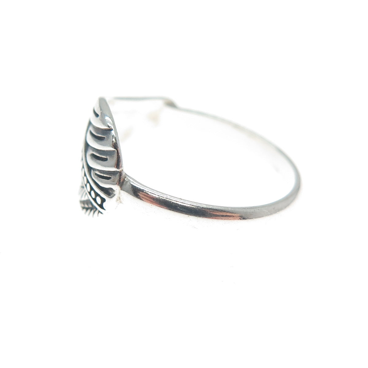 925 Sterling Silver Vintage Angel Wing Ring Size 4