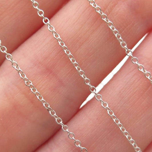 Tiffany & Co. Elsa Peretti 925 Sterling Silver Vintage Cable Chain Necklace 16"