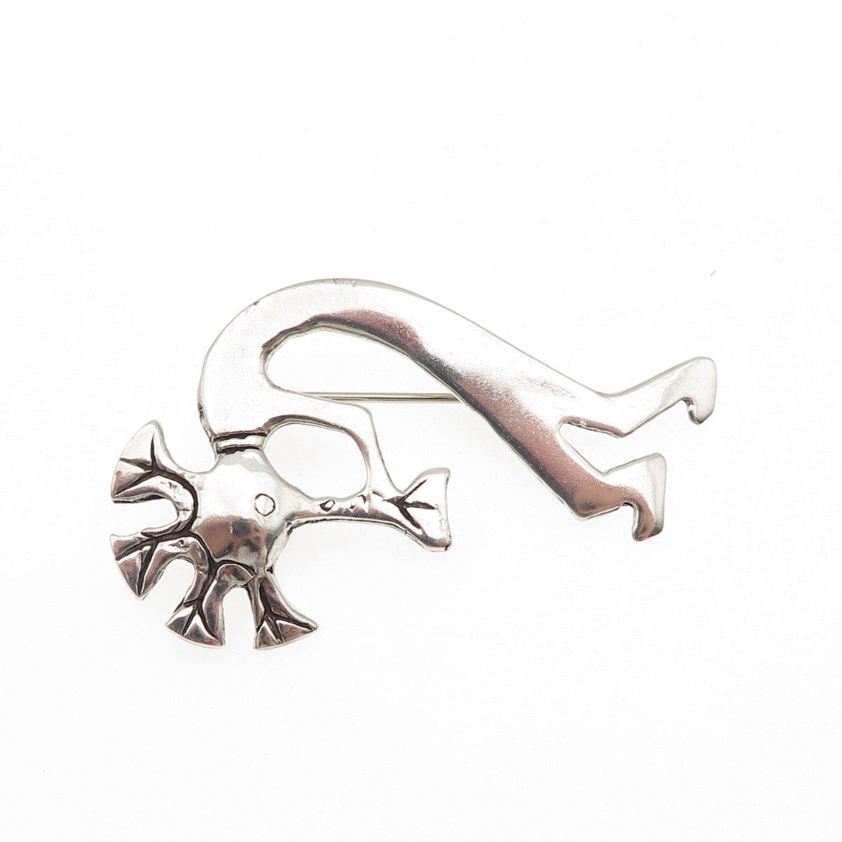 Glenn & Irene Sandoval Navajo Old Pawn 925 Sterling Vintage Kokopelli Pin Brooch