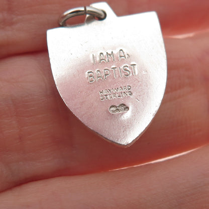 Hayward 925 Sterling Silver Vintage Prayer Hands Mini Charm Pendant
