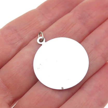 925 Sterling Silver Vintage Enamel Jaws Shark Charm Pendant