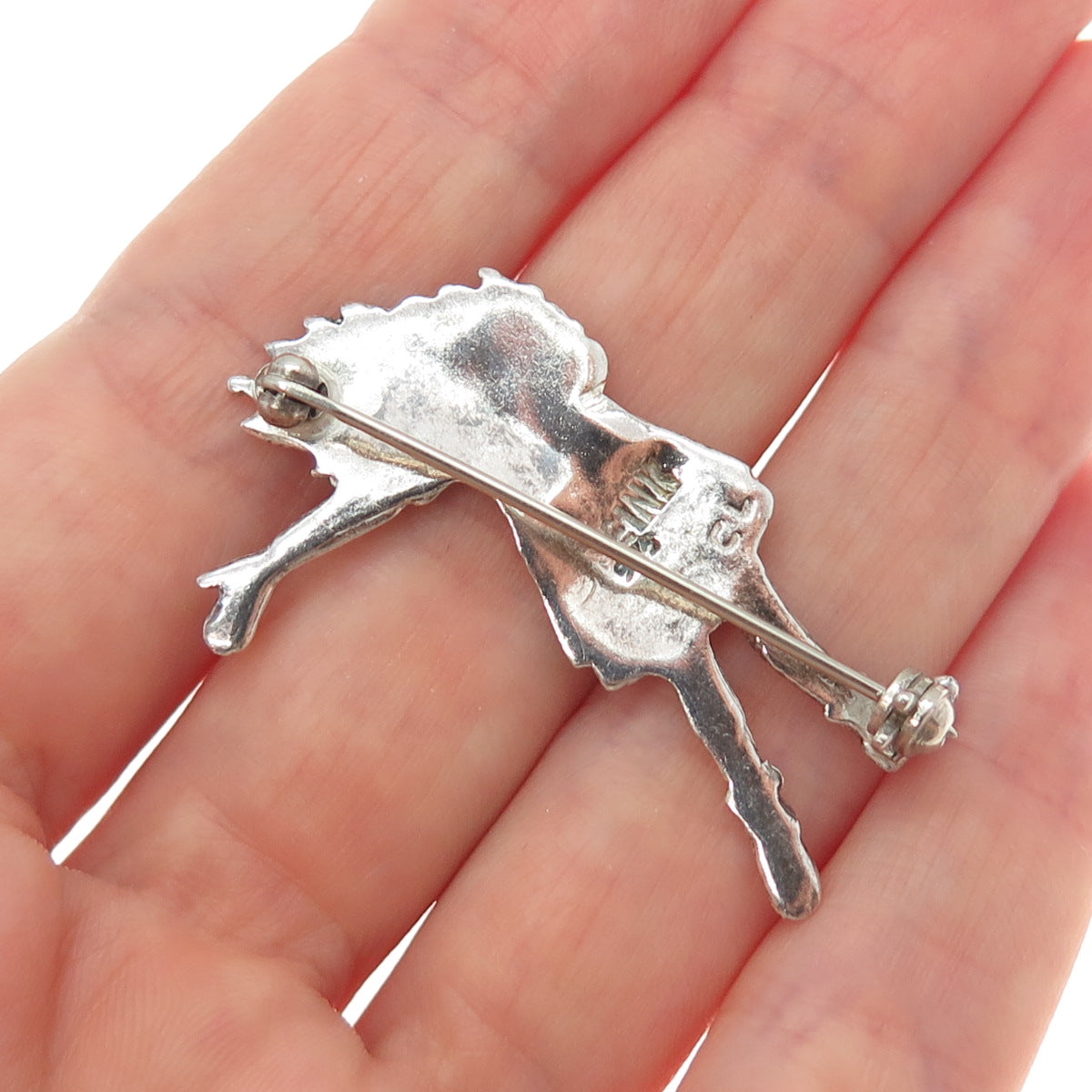 MARY ENGELBREIT 925 Sterling Silver Vintage Princess Modernist Pin Brooch