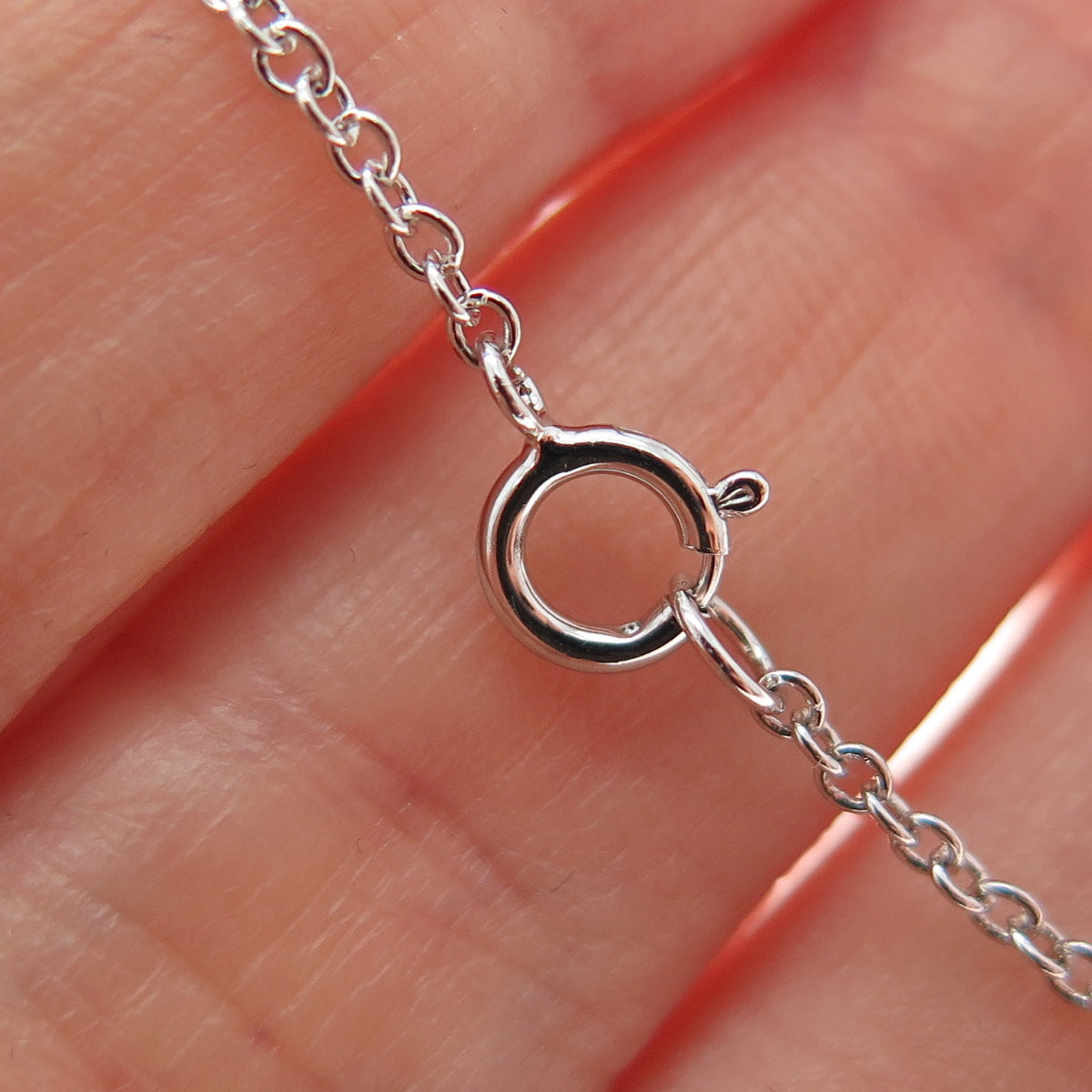 925 Sterling Silver Cross Cable Link Bracelet 6"