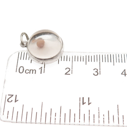 Beau Sterling Silver Antique Amulet of Faith Mustard Seed Matthew 17:20 Pendant