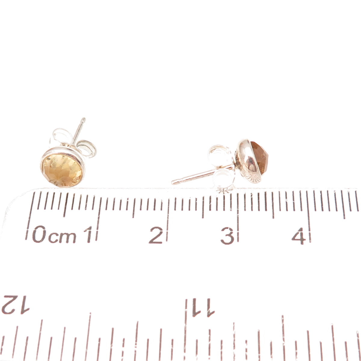 Pandora Sterling Silver Real Citrine November Birthstone Droplet Stud Earrings