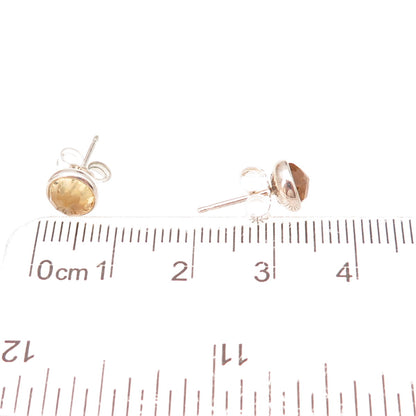 Pandora Sterling Silver Real Citrine November Birthstone Droplet Stud Earrings