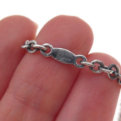 Georg Jensen 925S Sterling Silver Vintage Denmark Elephant Key Fob Chain #46