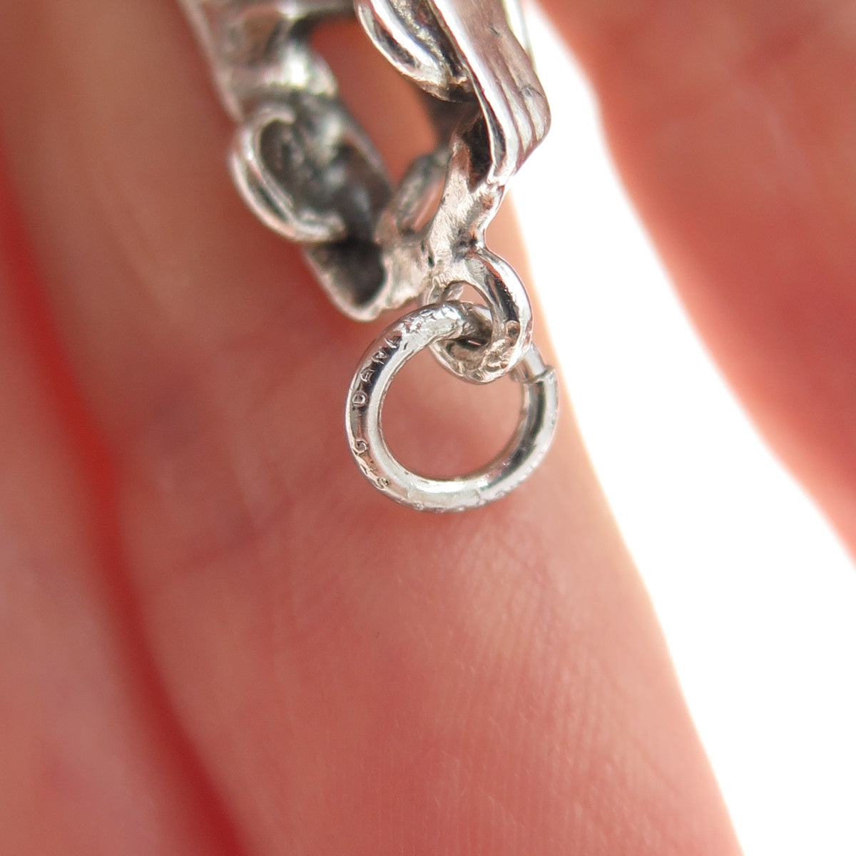 DANECRAFT 925 Sterling Silver Vintage Retro Car Oxidized 3D Charm Pendant