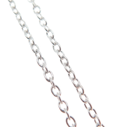 925 Sterling Silver Real Labradorite Tourmaline Citrine Amethyst Necklace 18-20"