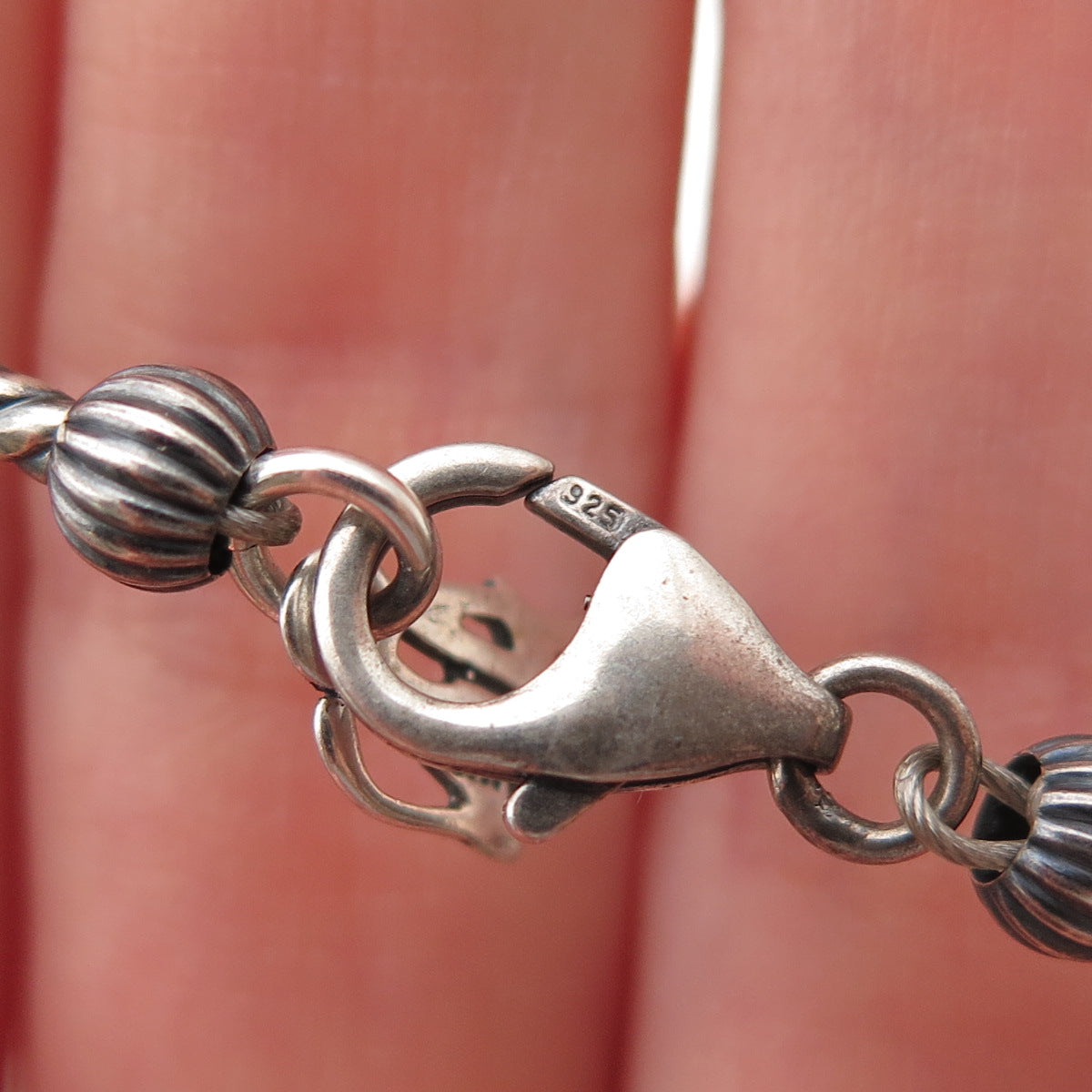 Carolyn Pollack & American West Old Pawn 925 Sterling Navajo Pearls Necklace 26"