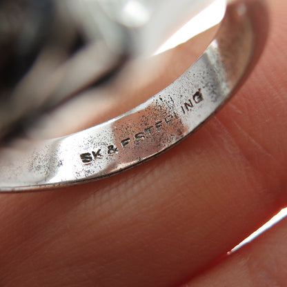 SK & F 925 Sterling Silver Antique 1899 Enamel St. Luke’s School Ring Size 8.25