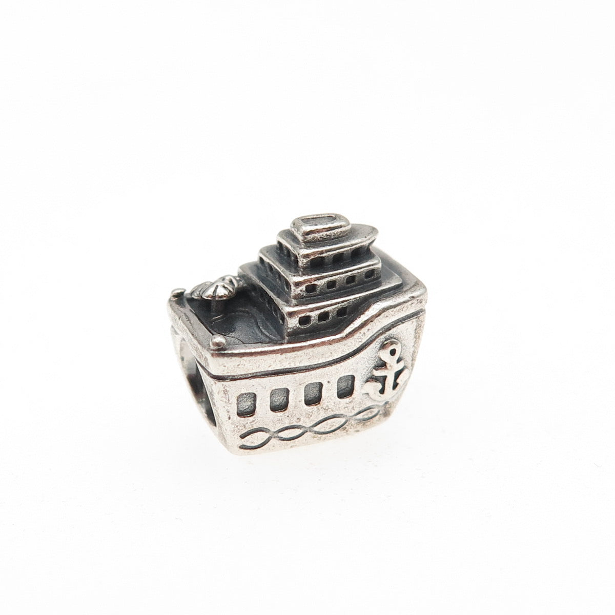 PANDORA 925 Sterling Silver Cruise Ship Slide Bead Charm
