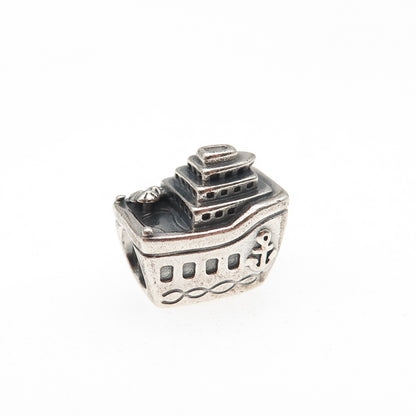 PANDORA 925 Sterling Silver Cruise Ship Slide Bead Charm
