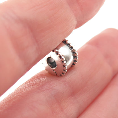Pandora 925 Sterling Silver Beveled Clip Charm