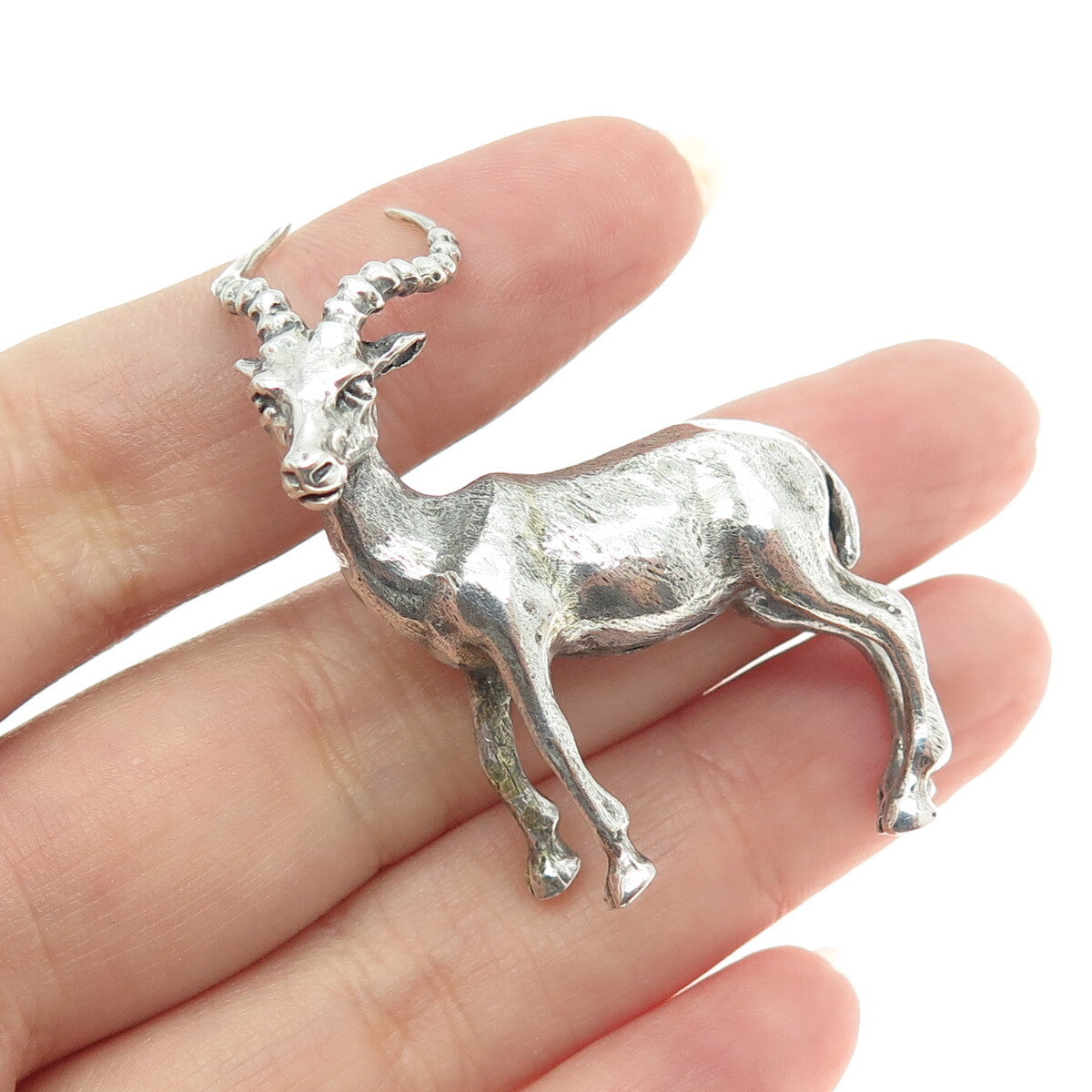 925 Sterling Silver Vintage Italy Impala Table Figurine